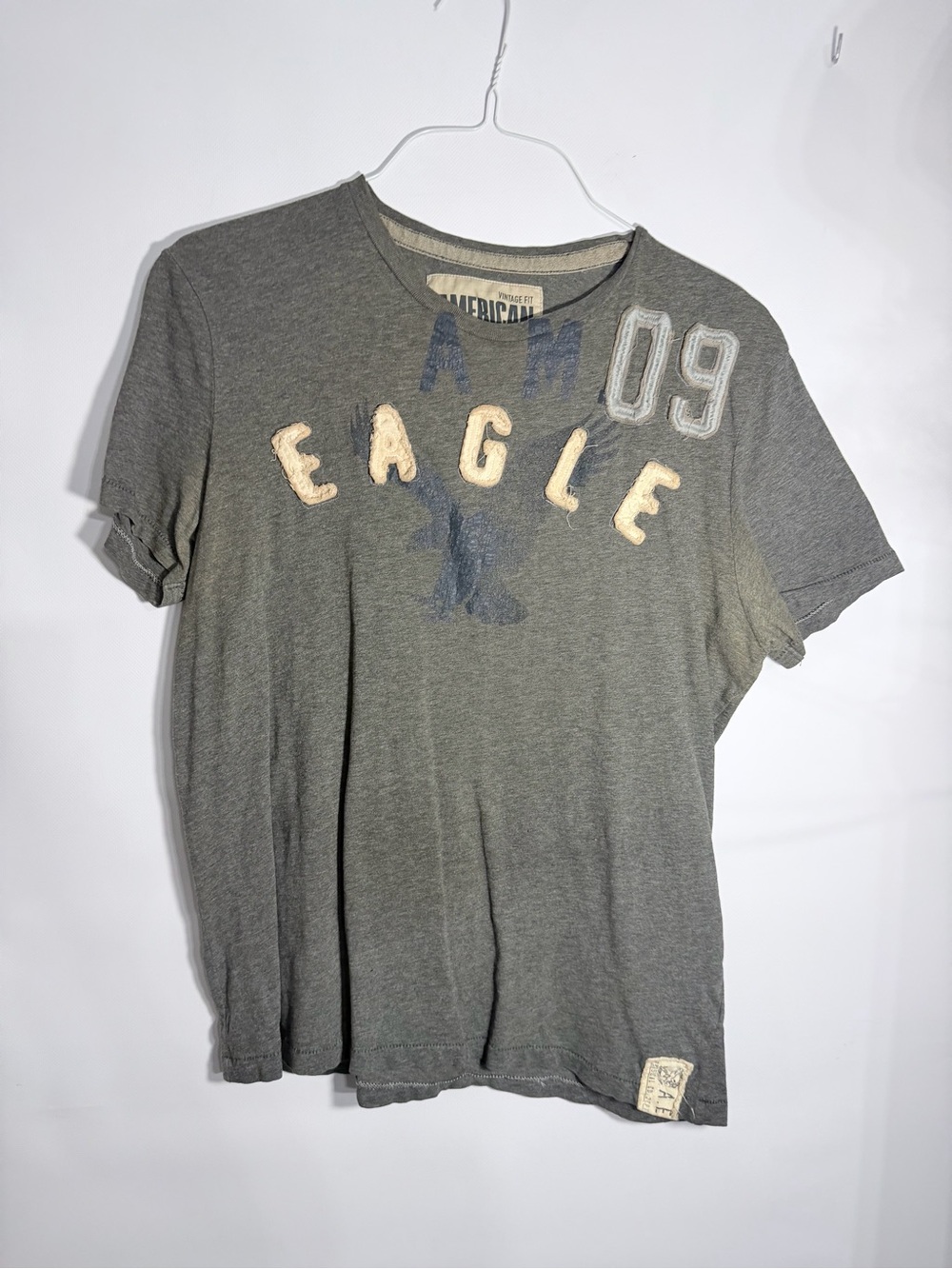 American Eagle Outfitters Kids Gray Short Sleeve Logo Tee
